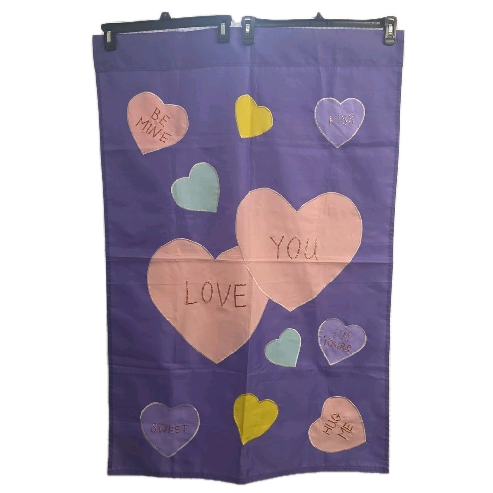 Valentine's Day Love / Heart Decorative Large Flag Door Decorations 42x28"